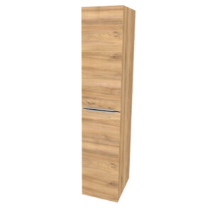 Mereo Mailo, kúpeľňová skrinka vysoká 170 cm, chróm madlo, Multidecor, Orech Pacifik prírodný