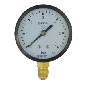 Klum Tlakomer 100 mm, 0 - 4bar, spodný vývod 1/2"